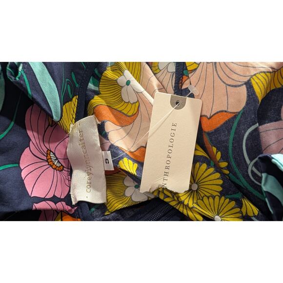 Anthropologie Corey Lynn Calter Kyla Paperbag Midi Skirt Extra Small Organic NWT - Picture 8 of 8